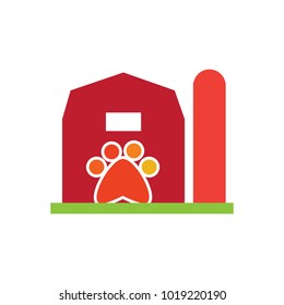 Paw Farm Logo Icon Design