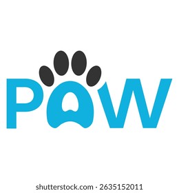 design de logotipo minimalista plano pata