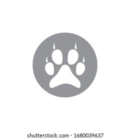 paw footprint icon design. vector illustration