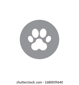 paw footprint icon design. vector illustration