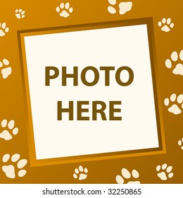 paw frame in vector mode