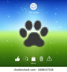 Paw - halftone logo