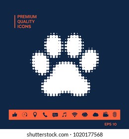 Paw - halftone logo