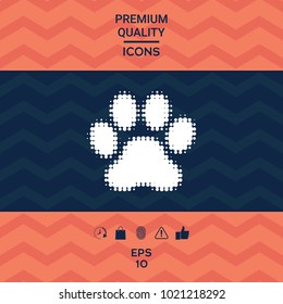 Paw - halftone logo