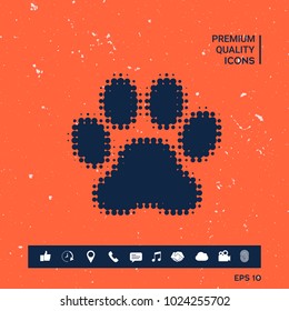 Paw - halftone logo