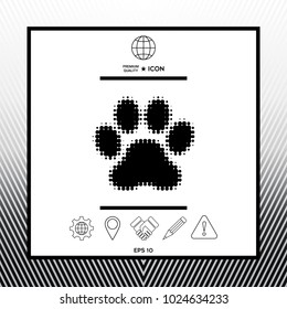 Paw - halftone logo