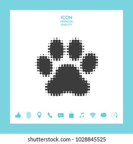 Paw - halftone logo