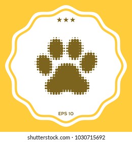 Paw - halftone logo