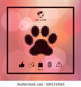 Paw - halftone logo