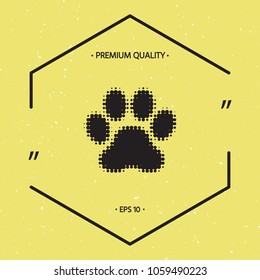 Paw - halftone logo