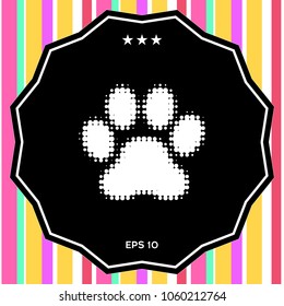 Paw - halftone logo