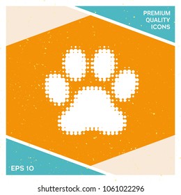 Paw - halftone logo