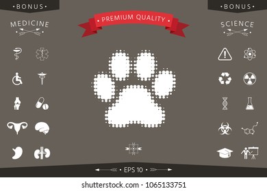 Paw - halftone logo