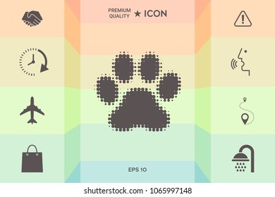Paw - halftone logo