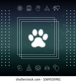 Paw - halftone logo