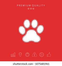 Paw - halftone logo