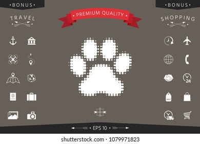 Paw - halftone logo