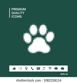 Paw - halftone logo