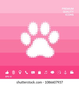 Paw - halftone logo