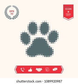 Paw - halftone logo