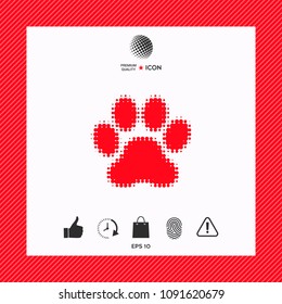 Paw - halftone logo