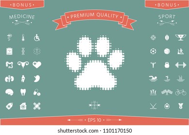 Paw - halftone logo