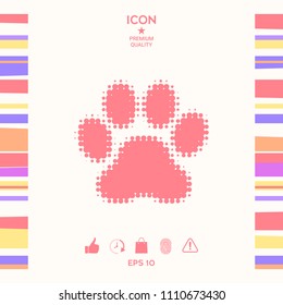 Paw - halftone logo