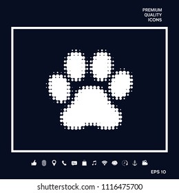 Paw - halftone logo