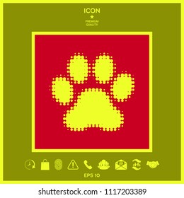Paw - halftone logo