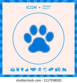 Paw - halftone logo