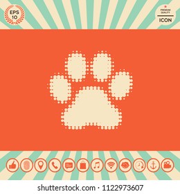 Paw - halftone logo