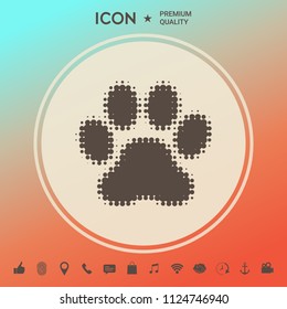 Paw - halftone logo