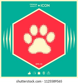 Paw - halftone logo