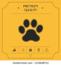 Paw - halftone logo