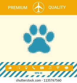 Paw - halftone logo