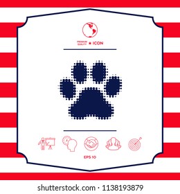 Paw - halftone logo