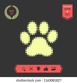 Paw - halftone logo