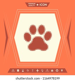 Paw - halftone logo
