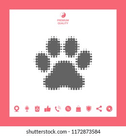 Paw - halftone logo