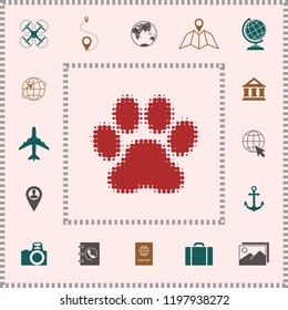 Paw - halftone logo