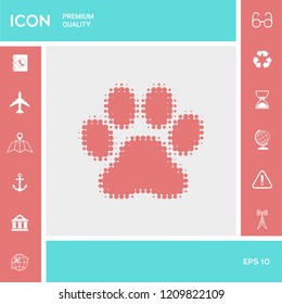 Paw - halftone logo