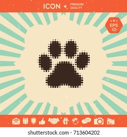 Paw - halftone logo