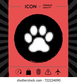 Paw - halftone logo