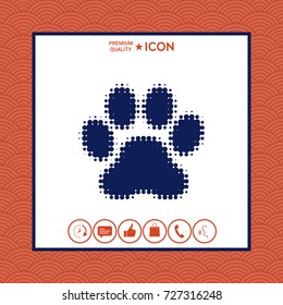 Paw - halftone logo
