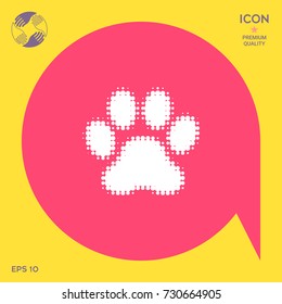 Paw - halftone logo