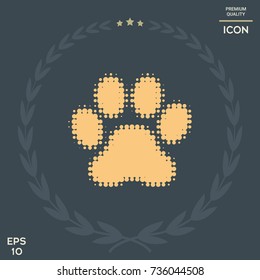 Paw - halftone logo