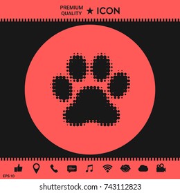 Paw - halftone logo