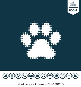 Paw - halftone logo