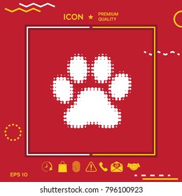 Paw - halftone logo