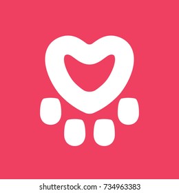 Paw Heart Logo